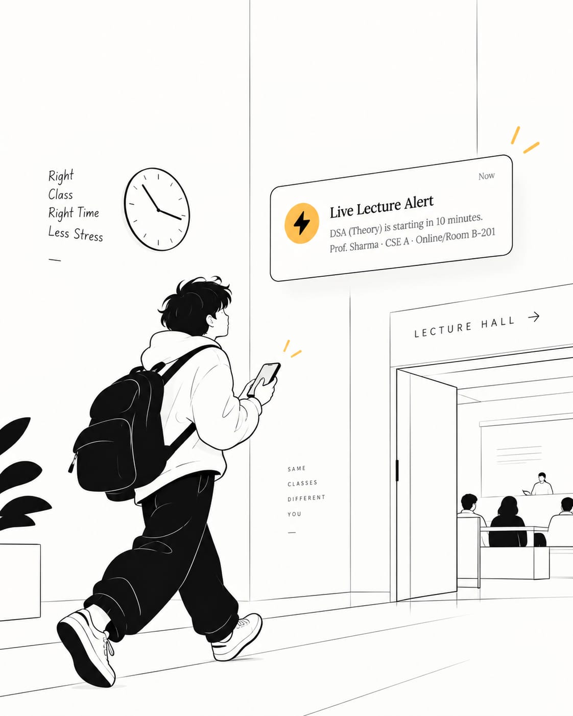 Live lecture alerts